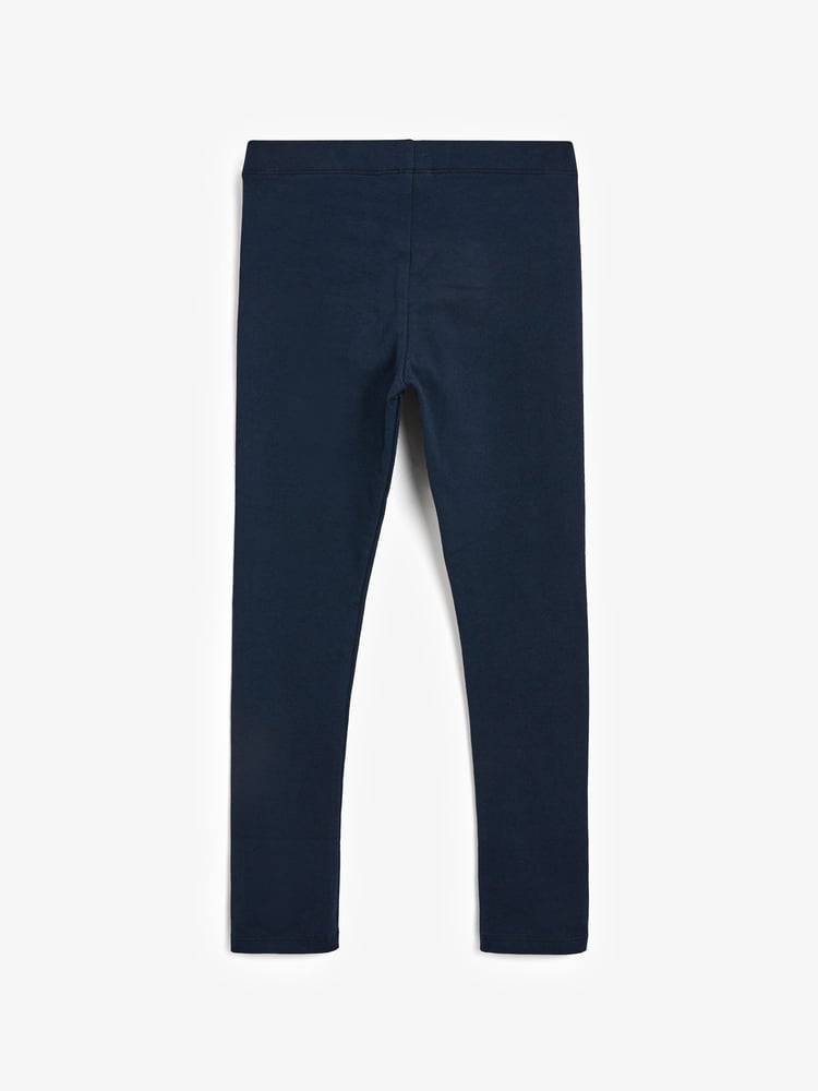 Navy Blue Long Length Leggings (3-16yrs) - Image 2 of 3