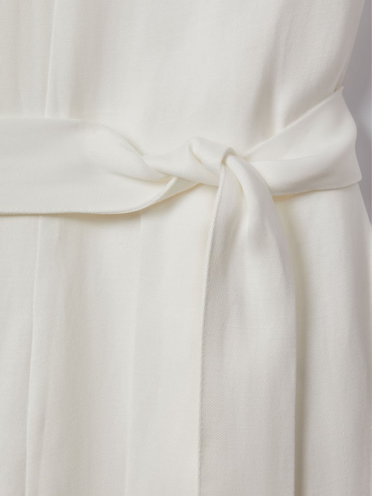 Reiss Ivory Luana One-Shoulder Belted Jumpsuit - Image 6 of 6