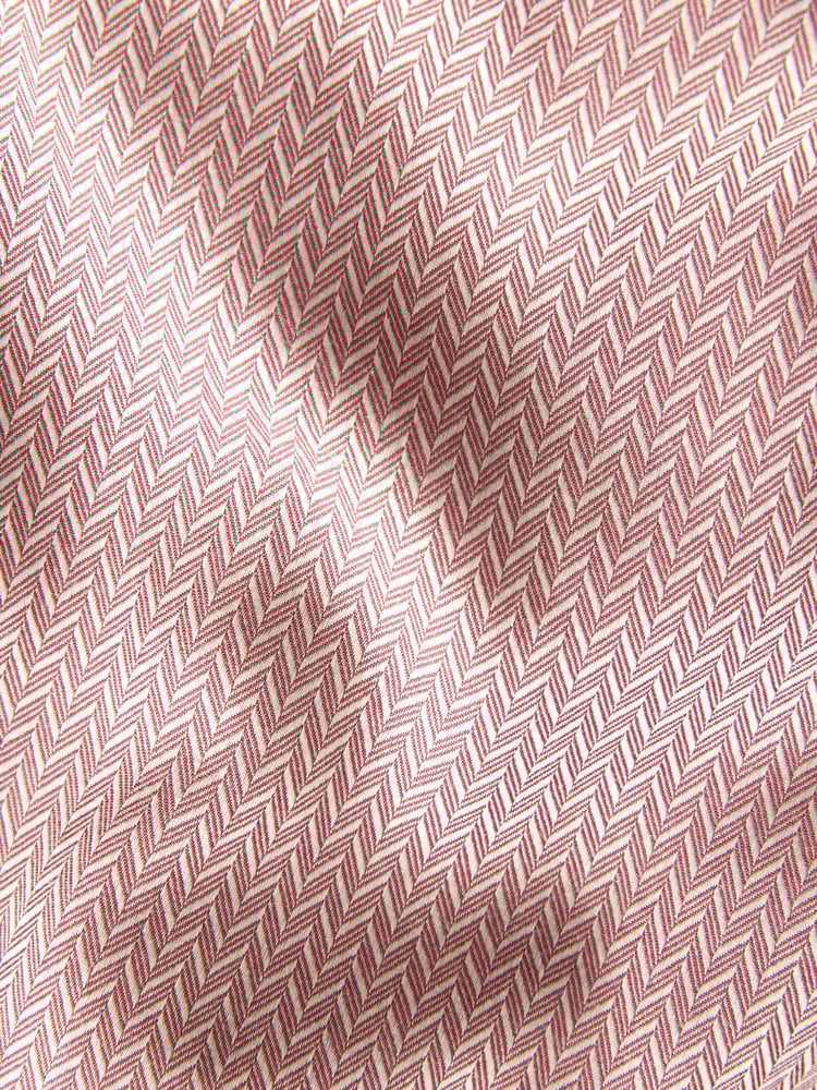 Damson Pink Regular Fit Single Cuff Textured Cotton Shirt - Image 7 of 7