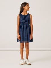 Name It Blue Tulle Skater Dress - Image 1 of 5