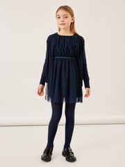 Name It Blue Tulle Skater Dress - Image 2 of 5