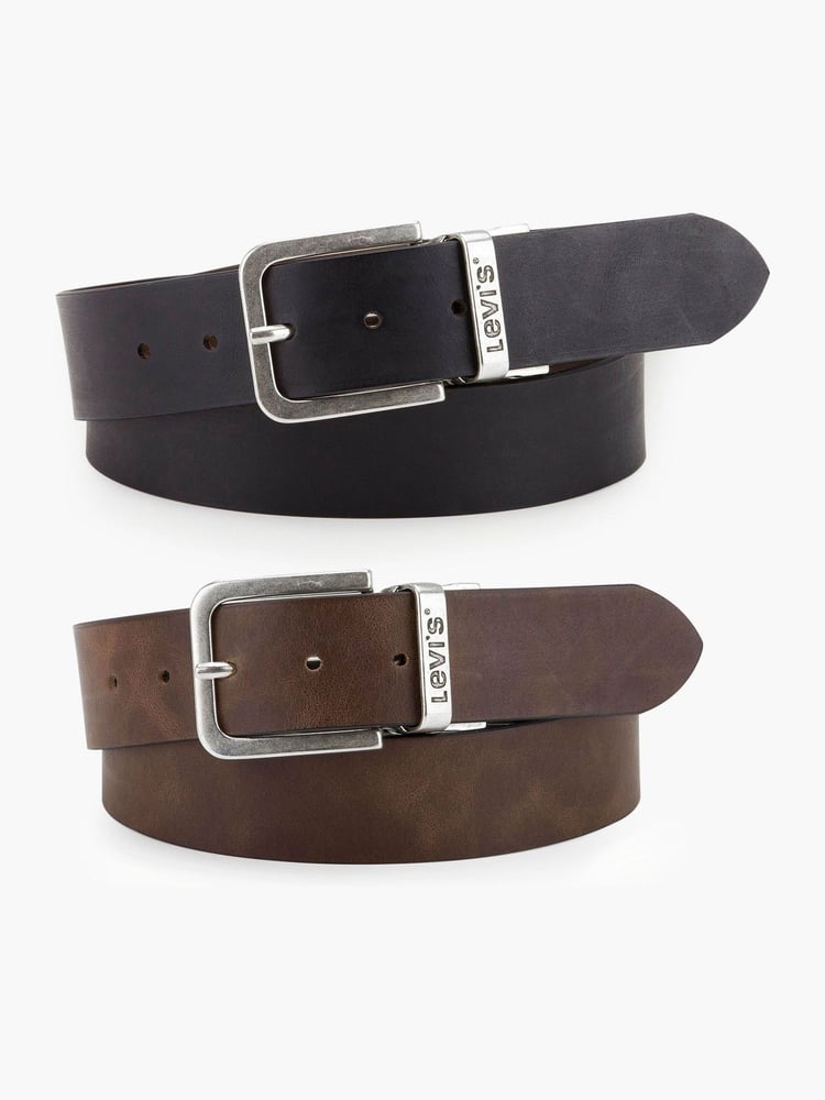 Levi's® Brown Reversible Leather Belt - Image 1 of 6 Levi's® Brown Reversible Leather Belt - Image 1 of 6