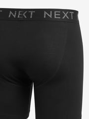 Black 10 pack Sports Longer Length A-Front Boxers - Image 3 of 4
