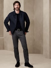 Banana Republic Dark Grey Slim Rapid Movement Chino - Image 1 of 4