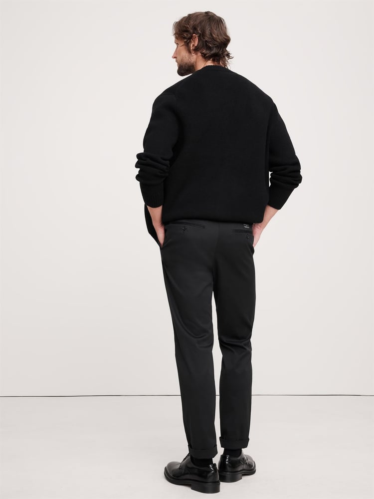 Banana Republic Black Slim Rapid Movement Chino - Image 2 of 5