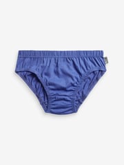 Blue 100% Cotton Briefs 7 Pack (1.5-16yrs) - Image 3 of 7