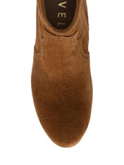 Ravel Brown Suede Leather Block Heel Ankle Boots - Image 4 of 4