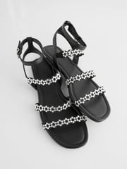 Black Regular/Wide Fit Forever Comfort® Studded Detail Sandals - Image 7 of 10