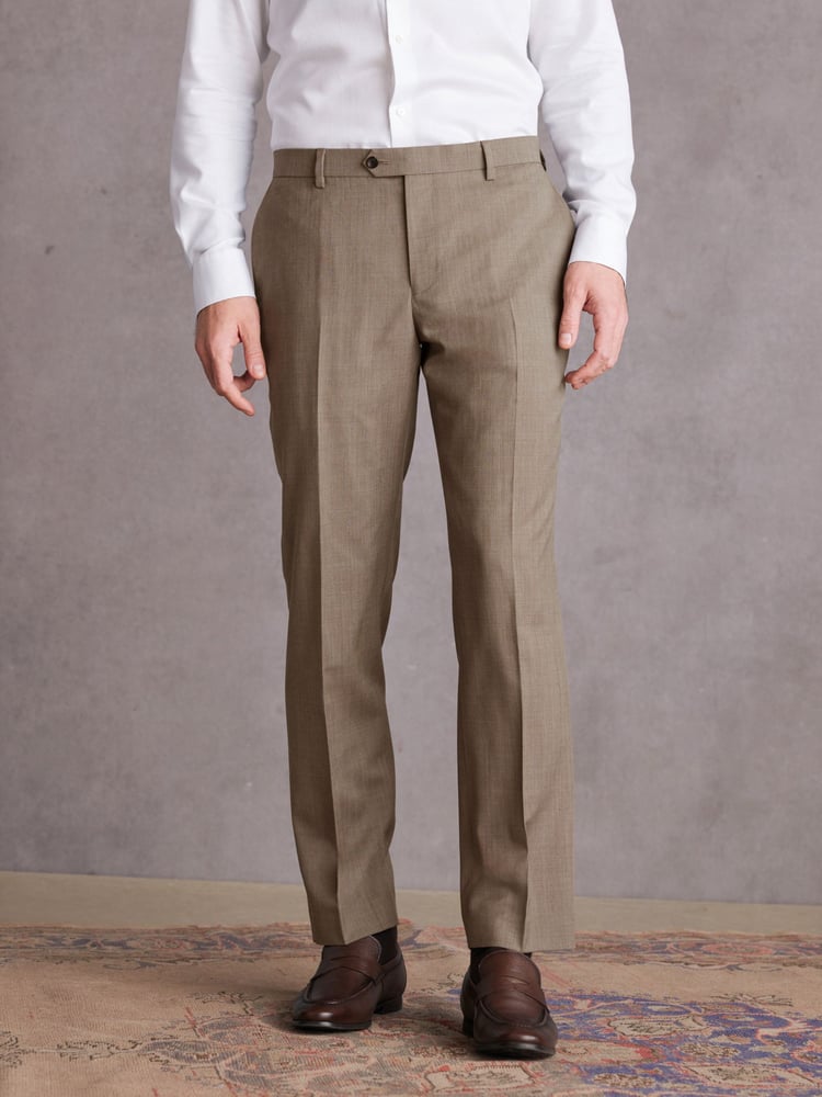 Stone Slim Fit Signature Wool Suit: Trousers - Image 1 of 9