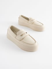 Cream Penny Loafers - Image 1 of 6