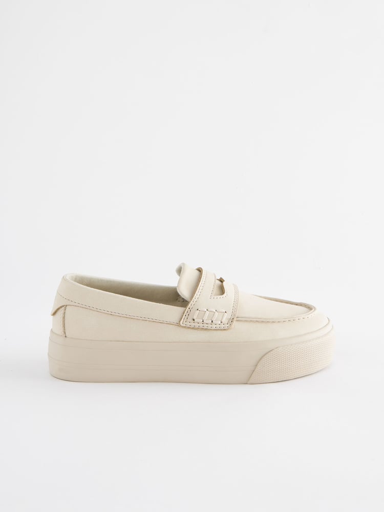 Cream Penny Loafers - Image 2 of 6