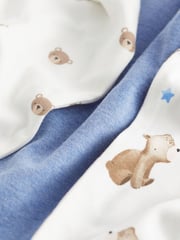 Light Blue Bear 3 Pack Snuggle Pyjamas (9mths-6yrs) - Image 10 of 11