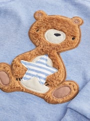 Light Blue Bear 3 Pack Snuggle Pyjamas (9mths-6yrs) - Image 11 of 11