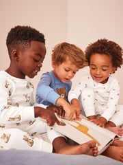Light Blue Bear 3 Pack Snuggle Pyjamas (9mths-6yrs) - Image 3 of 11