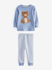 Light Blue Bear 3 Pack Snuggle Pyjamas (9mths-6yrs) - Image 5 of 11