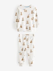 Light Blue Bear 3 Pack Snuggle Pyjamas (9mths-6yrs) - Image 7 of 11