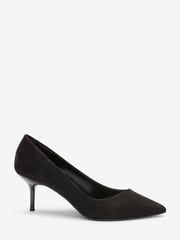 Black Regular/Wide Fit Forever Comfort® Asymmetric Kitten Court Shoes - Image 2 of 5