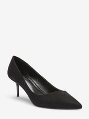 Black Regular/Wide Fit Forever Comfort® Asymmetric Kitten Court Shoes - Image 3 of 5