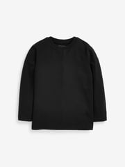 Black 2 Pack Long Sleeve T-Shirts (3-16yrs) - Image 2 of 5