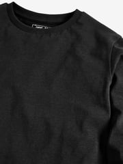 Black 2 Pack Long Sleeve T-Shirts (3-16yrs) - Image 4 of 5