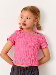 Pink Textured T-Shirt (3-16yrs) - Image 1 of 6