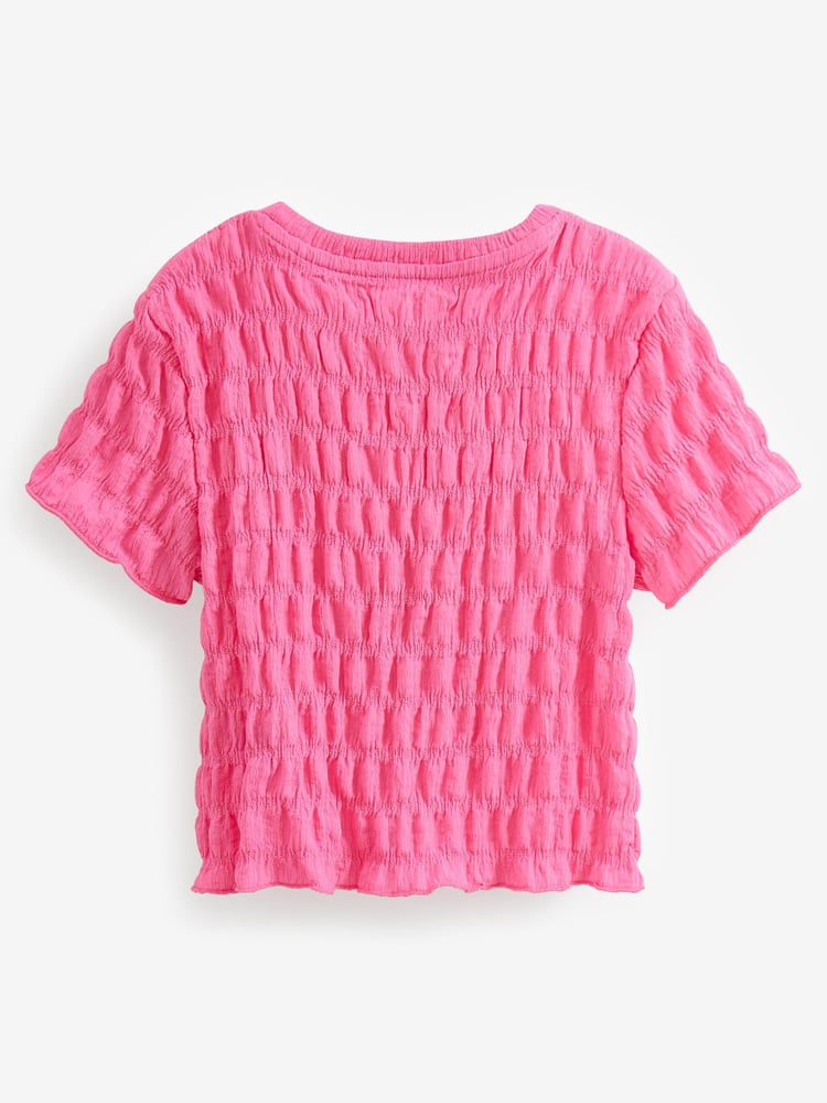 Pink Textured T-Shirt (3-16yrs) - Image 6 of 6