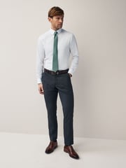 White/Sage Green Slim Fit Occasion Shirt And Tie Pack - Image 2 of 8