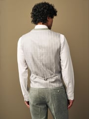 Green Nova Fides Italian Wool Blend Suit: Waistcoat - Image 3 of 8