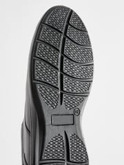 Black Wide Fit Leather Derby Shoes - Image 6 of 6