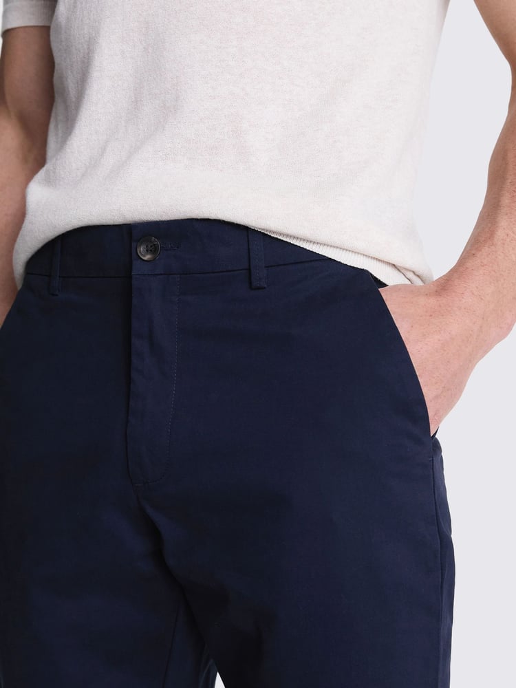 MOSS Blue Tailored Chino Trousers - Image 2 of 3