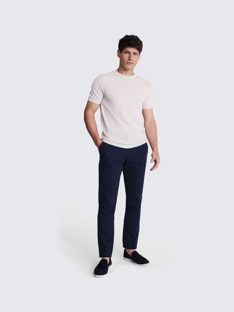 MOSS Blue Tailored Chino Trousers - Image 3 of 3