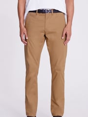 MOSS Brown Tailored Chino Trousers - Image 1 of 4