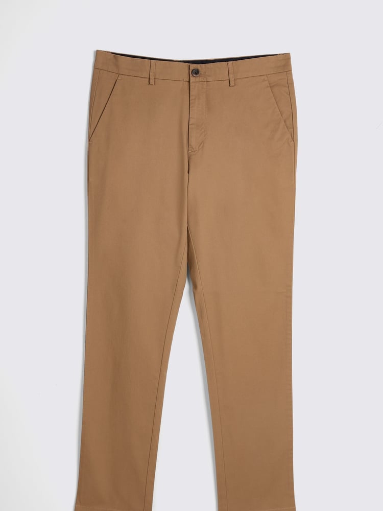 MOSS Brown Tailored Chino Trousers - Image 4 of 4