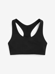Black/Grey 2 Pack Seamfree Racer Back Crop Top (7-16yrs) - Image 3 of 4