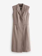 Mink Brown Mini Sleeveless Blazer Dress - Image 4 of 5