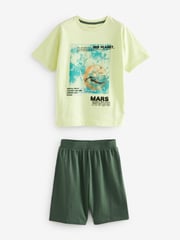 Green/Orange Short Pyjamas 3 Pack (3-16yrs) - Image 2 of 7