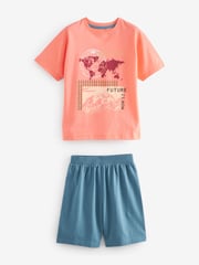 Green/Orange Short Pyjamas 3 Pack (3-16yrs) - Image 3 of 7