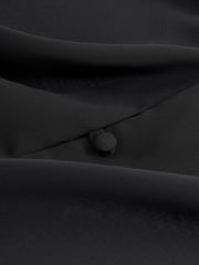 Black V-Neck Long Sleeve Blouse - Image 6 of 6