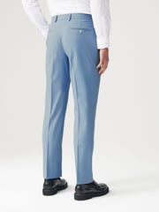 Light Blue Tailored Fit Motionflex Stretch Suit Trousers - Image 3 of 8