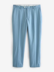 Light Blue Tailored Fit Motionflex Stretch Suit Trousers - Image 5 of 8