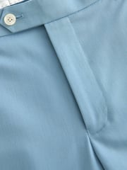 Light Blue Tailored Fit Motionflex Stretch Suit Trousers - Image 6 of 8