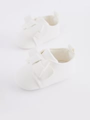 White Bow Baby Trainers (0-24mths) - Image 3 of 6