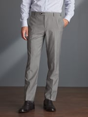 Light Grey Regular Fit Signature Tollegno Wool Suit: Trousers - Image 1 of 6