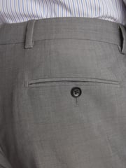 Light Grey Regular Fit Signature Tollegno Wool Suit: Trousers - Image 6 of 6