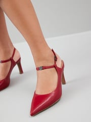 Red Regular/Wide Fit Forever Comfort® With Motionflex Hardware Point Toe Heels - Image 2 of 11