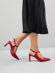 Red Regular/Wide Fit Forever Comfort® With Motionflex Hardware Point Toe Heels - Image 3 of 11