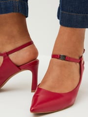 Red Regular/Wide Fit Forever Comfort® With Motionflex Hardware Point Toe Heels - Image 5 of 11