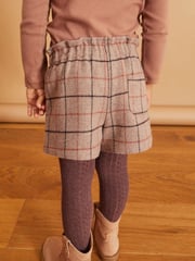 Brown Check Pull-on Shorts & Tights Set (3mths-7yrs) - Image 3 of 9
