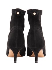 Ravel Dark Black Imi Suede Sock Ankle Boots - Image 3 of 4