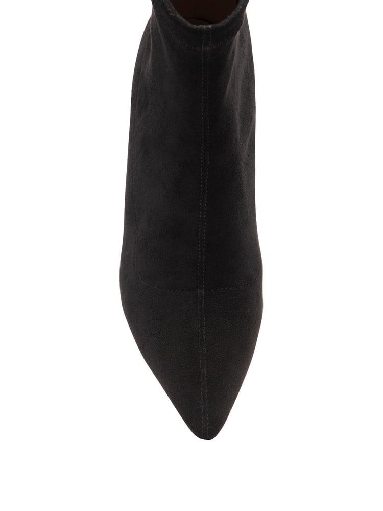 Ravel Dark Black Imi Suede Sock Ankle Boots - Image 4 of 4 Ravel Dark Black Imi Suede Sock Ankle Boots - Image 4 of 4